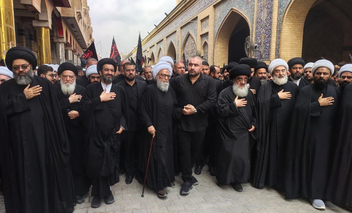 بالصور.. النجف تحيي ذكرى استشهاد السيدة الزهراء بموكب عزاء حاشد